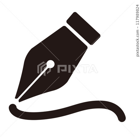 Fountain pen icon 117989824