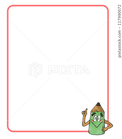 Pencil character copy space (square) Pencil character copy space (square) 117990072