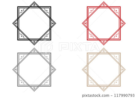 Fashionable frame Fashionable frame 117990793