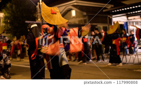 Nishimonai Bon Odori Festival, late-night shopping street, 2024, Akita Prefecture 117990808