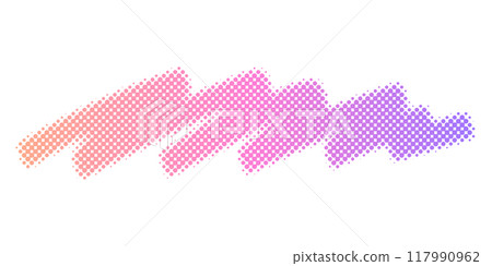 手寫半色調底線向量素材 117990962