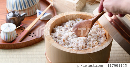 grains, millet rice, assorted grain 117991125