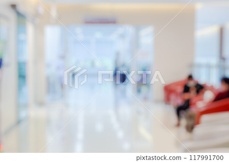 Abstract blur hospital clinic medical interior background 117991700
