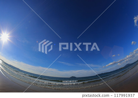 Sister's Beach Evening Scene 117991937