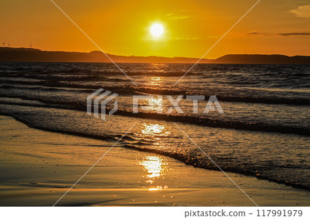 Sister's Beach Evening Scene 117991979