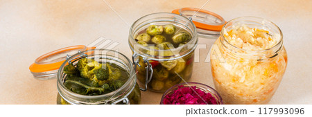 Cabbage fermentation, sauerkraut Cabbage fermentation, sauerkraut 117993096