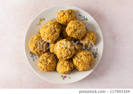 Healthy gluten-free chickpea buns made with almond and chickpea flour, ideal for gluten-free diets and baking, providing a simple and nutritious option Healthy gluten-free chickpea buns made with almond and chickpea flour, ideal for gluten-free diets and baking, providing a simple and nutritious option 117993164
