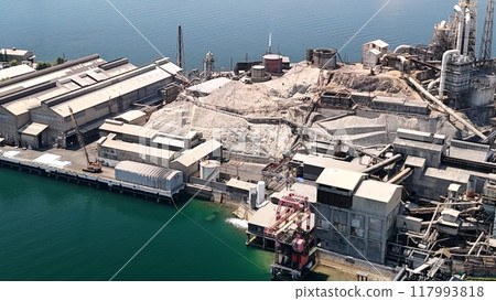 Aerial view of Gunkanjima [Chigiri Island] in the Seto Inland Sea TIG_015 117993818