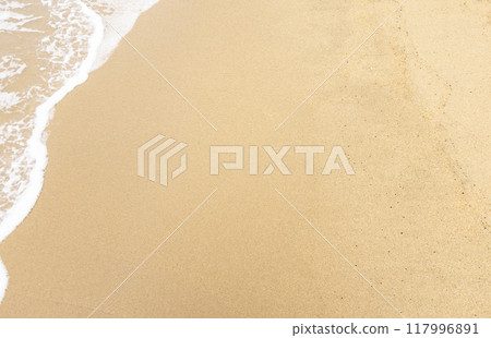 浪潮在沙灘上擊敗 117996891