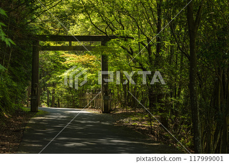 The second torii gate of Ama-no-Iwato in Isobe-cho, Shima City, Mie Prefecture The second torii gate of Ama-no-Iwato in Isobe-cho, Shima City, Mie Prefecture 117999001