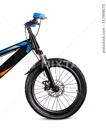 Modern bmx bike isolated on white background Modern bmx bike isolated on white background 117999078