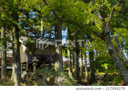 Uhodo Hall of Kongoshoji Temple in Dake, Asakuma-cho, Ise City, Mie Prefecture, Japan 117999279