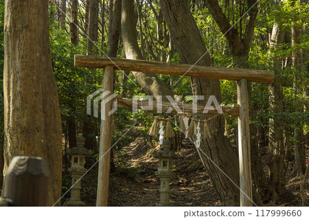 The torii gate of Ama-no-Iwato in Isobe-cho, Shima City, Mie Prefecture The torii gate of Ama-no-Iwato in Isobe-cho, Shima City, Mie Prefecture 117999660