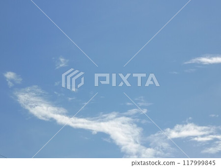 White clouds in blue sky White clouds in blue sky 117999845