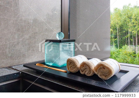 Ritz-Carlton Reserve bath salts at Higashiyama Niseko Village, a luxury resort hotel in Niseko, Hokkaido 117999933