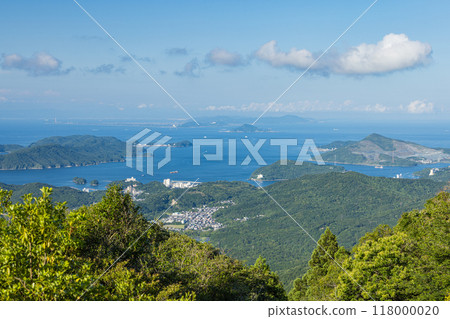 Ise Bay as seen from the Asakuma Peak Observatory along the Ise-Shima Skyline, Ise City, Mie Prefecture, Japan 118000020
