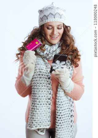 surprised trendy woman shop online 118000248