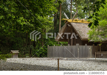 Japan: Outer Shrine and Kazemiya of Ise Grand Shrine in Ise City, Mie Prefecture 118000353