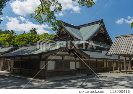 Kagura Hall of the Inner Shrine of Ise Grand Shrine in Ise City, Mie Prefecture, Japan Kagura Hall of the Inner Shrine of Ise Grand Shrine in Ise City, Mie Prefecture, Japan 118000416