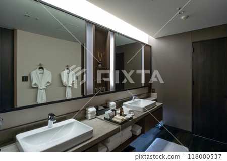 A washroom at the Ritz-Carlton Reserve, Higashiyama Niseko Village, a luxury resort hotel in Niseko, Hokkaido 118000537