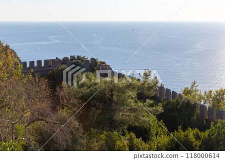 Walls and landward fortress of Alanya Kale, Turkey 118000614