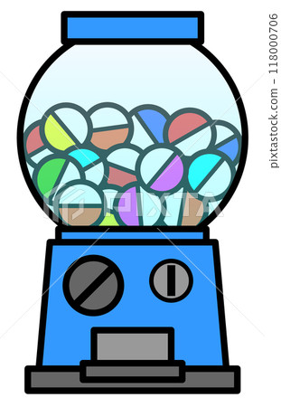 A capsule machine that dispenses toys and prizes in capsules 118000706