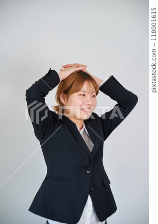 Depressed business woman, female, work 118001615