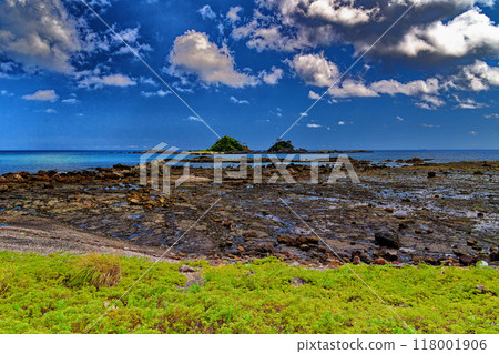 Summer sky and twin islands of Kushimoto① 118001906