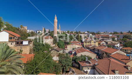 Red tile roofs of the Antalya Old Town timelapse hyperlapse, Turkey Red tile roofs of the Antalya Old Town timelapse hyperlapse, Turkey 118003108