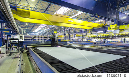 Industrial Laser cutting processing timelapse hyperlapse manufacture technology Industrial Laser cutting processing timelapse hyperlapse manufacture technology 118003148