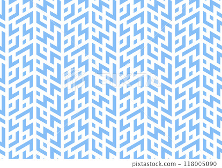Abstract geometric pattern. A seamless vector background. White and blue ornament. Graphic modern pattern. Simple lattice graphic design Abstract geometric pattern. A seamless vector background. White and blue ornament. Graphic modern pattern. Simple lattice graphic design 118005090