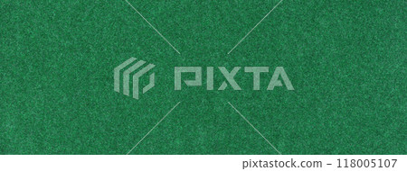 Texture dark green background from felt textile material, macro. Structure vintage emerald fabric cloth 118005107