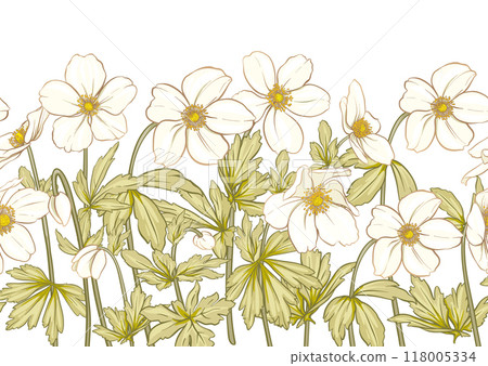 Forest Anemone flowers, decorative flowers Forest Anemone flowers, decorative flowers 118005334