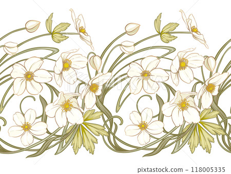 Forest Anemone flowers, decorative flowers  118005335