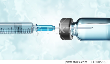 Vaccine And Syringe 118005380
