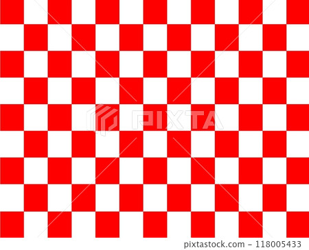 Checkered pattern red and white 118005433