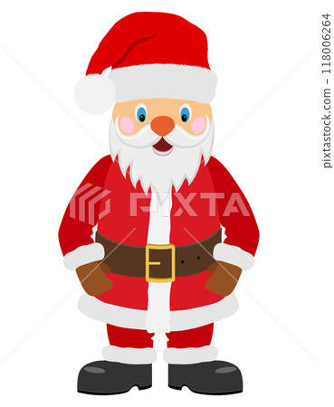 new year and christmas santa claus flat style vector illustration 118006264