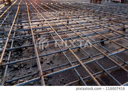 Reinforcement cage for Swedish slab type foundation. 118007416