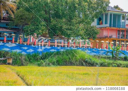 row of Buddhist monk statues in Dambulla row of Buddhist monk statues in Dambulla 118008188
