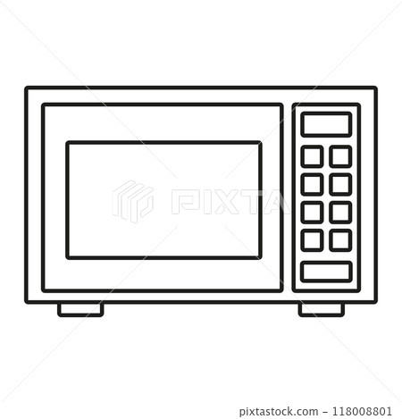 outline microwave oven 118008801