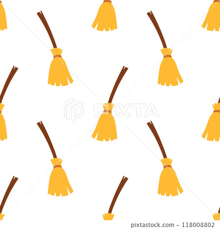 witches broom seamless pattern witches broom seamless pattern 118008802