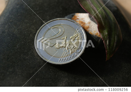 European money. Proof coin 2 euro. European money. Proof coin 2 euro. 118009256
