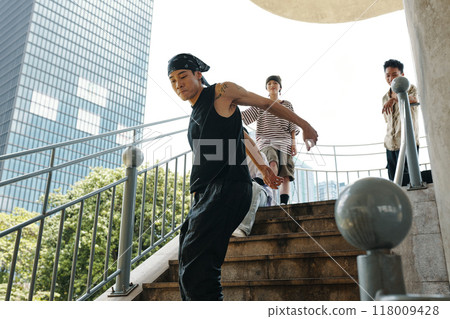 People Climbing Stairs During Afternoon Outdoors People Climbing Stairs During Afternoon Outdoors 118009428