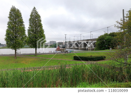 Lake Teganuma and Teganuma Bridge (Chiba Prefecture) Lake Teganuma and Teganuma Bridge (Chiba Prefecture) 118010099