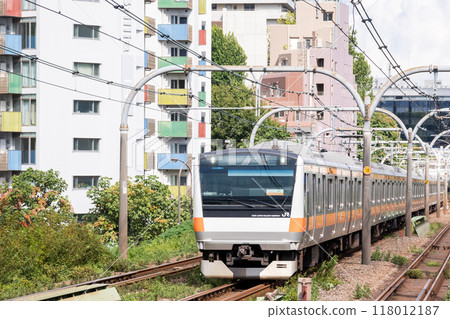 [Chuo Line] Trains running on the Chuo Rapid Line 118012187