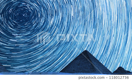 Egypt Great Pyramids of Giza Star Trails and the Perseid Meteor Shower Egypt Great Pyramids of Giza Star Trails and the Perseid Meteor Shower 118012736