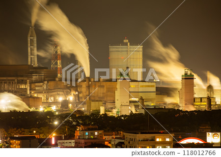 Night view of Oita coastal complex Night view of Oita coastal complex 118012766