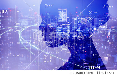 Virtual space shadow picture 118012783