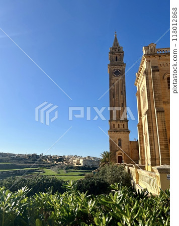 The Basilica of the National Shrine of the Blessed Virgin of Ta' Pinu Gozo, Malta. The Basilica of the National Shrine of the Blessed Virgin of Ta' Pinu Gozo, Malta. 118012868
