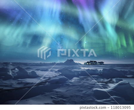 北極的極光，星塵星系的寂靜 118013095